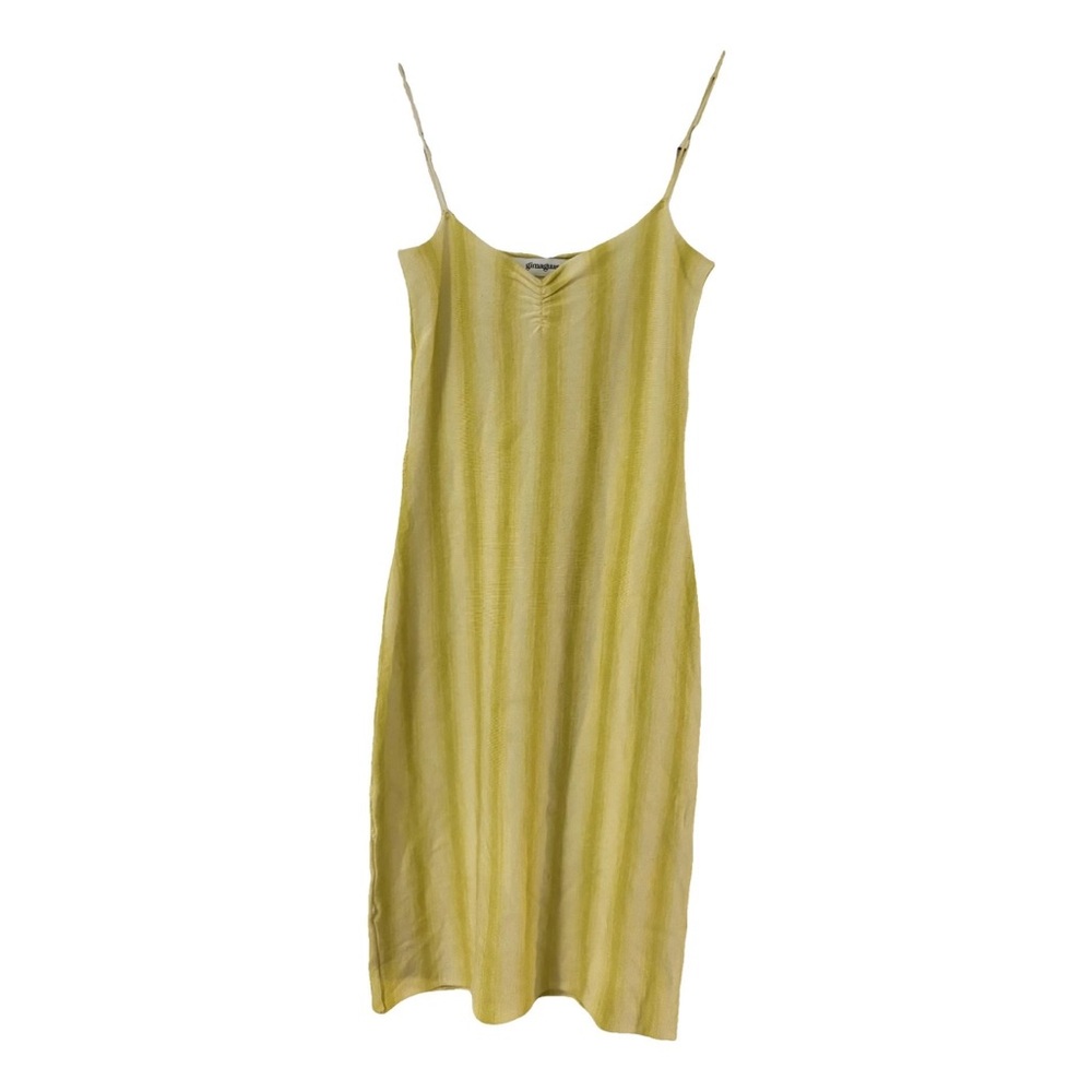 Gimaguas Soft Yellow Slip Dress